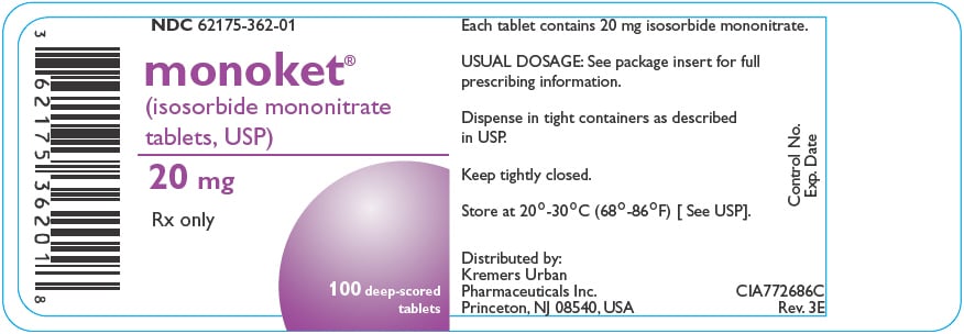 MONOKET 20 MG 20 TABLET 1 MONOKET 20 MG 20 TABLET 32133