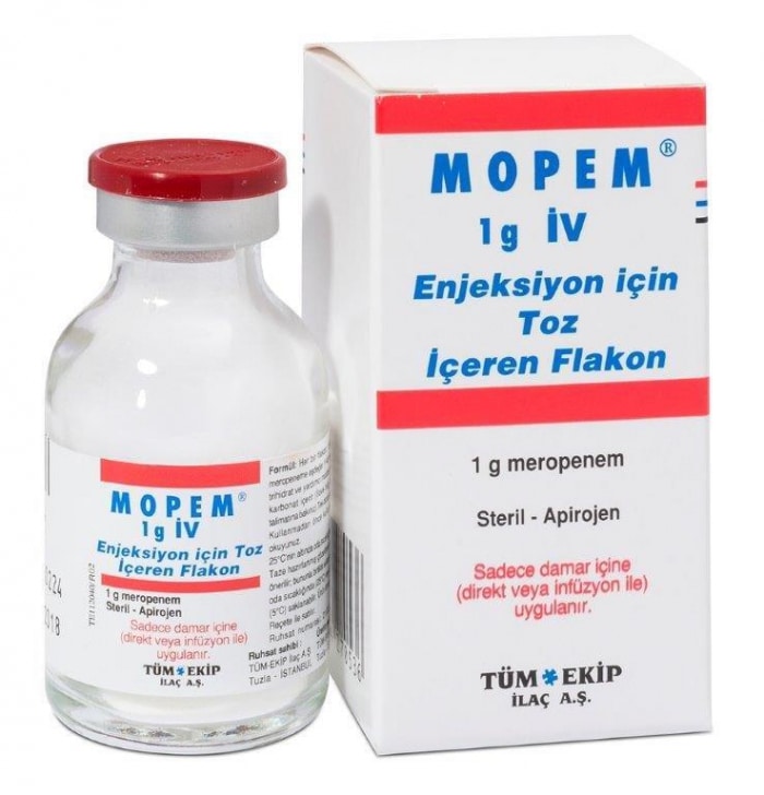 MOPEM 500 MG IV ENJEKTABL TOZ ICEREN 1 FLAKON 1 MOPEM 500 MG IV ENJEKTABL TOZ ICEREN 1 FLAKON 23420