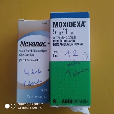 MOXIDEXA 5 MG/1 MG STERIL OFTALMIK COZELTI (5 ML) 1 MOXIDEXA 5 MG 1 MG STERIL OFTALMIK COZELTI 5 ML 23437