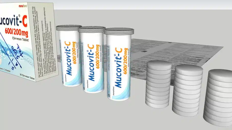 MUCOVIT-C 600 MG 30 EFERVESAN TABLET 1 MUCOVIT C 600 MG 30 EFERVESAN TABLET 32199
