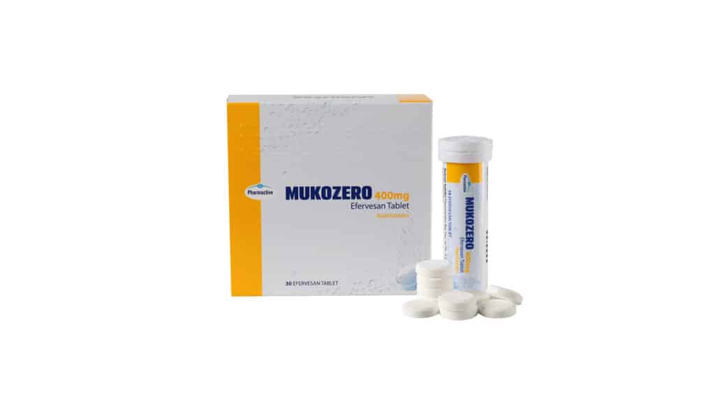MUKOZERO 400 MG EFERVESAN TABLET (30 TABLET) 1 MUKOZERO 400 MG EFERVESAN TABLET 30 TABLET 23465