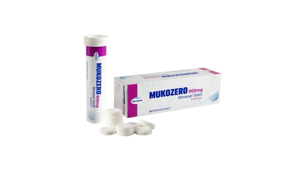 MUKOZERO 900 MG 20 EFERVESAN TABLET 1 MUKOZERO 900 MG 20 EFERVESAN TABLET 23467