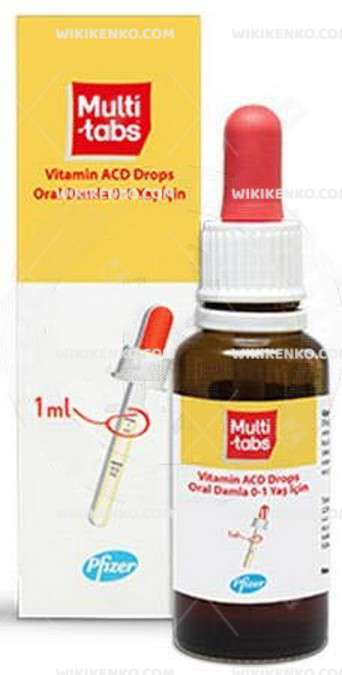 MULTI-TABS VITAMIN ACD DROPS 0-1 YAS ICIN ORAL DAMLA 1 MULTI TABS VITAMIN ACD DROPS 0 1 YAS ICIN ORAL DAMLA 32231