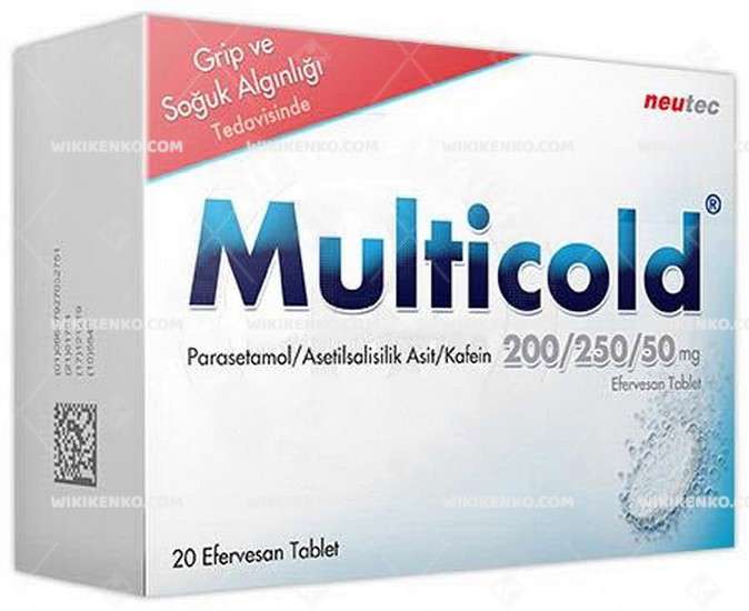 MULTICOLD 200/250/50 MG 20 EFERVESAN TABLET 1 MULTICOLD 200 250 50 MG 20 EFERVESAN TABLET 23476