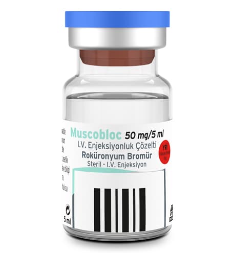 MUSCOBLOC 50 MG/5 ML IV ENJEKSIYONLUK COZELTI (5 FLAKON) 1 MUSCOBLOC 50 MG 5 ML IV ENJEKSIYONLUK COZELTI 5 FLAKON 23486