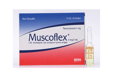 MUSCOFLEX 4MG/2ML IM ENJ. ICIN SOLUSYON ICEREN 6 AMPUL 1 MUSCOFLEX 4MG 2ML IM ENJ. ICIN SOLUSYON ICEREN 6 AMPUL 23488