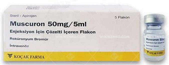 MUSCURON 50 MG 5 ML ENJEKSIYON ICIN COZELTI ICEREN 5 FLAKON 23495