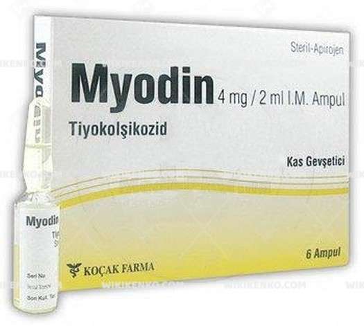 MYODIN 4 MG/2 ML 6 AMPUL 1 MYODIN 4 MG 2 ML 6 AMPUL 32270