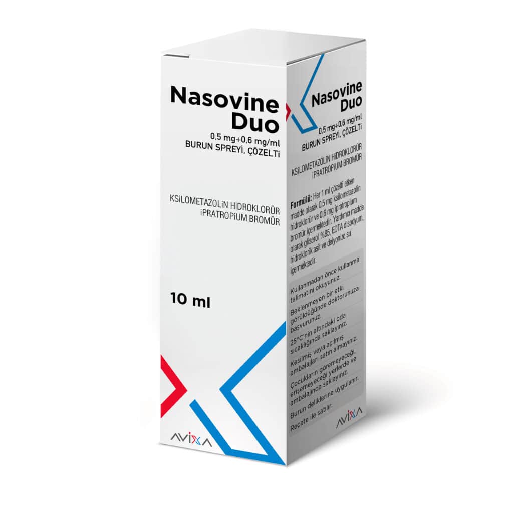 NASOVINE DUO 0,5 MG + 0,6 MG/ML BURUN SPREYI, COZELTI 1 NASOVINE DUO 05 MG 06 MG ML BURUN SPREYI COZELTI 23535