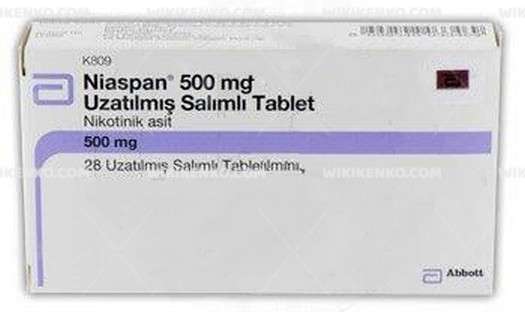 NIASPAN 500 MG UZATILMIS SALIMLI 28 TABLET 1 NIASPAN 500 MG UZATILMIS SALIMLI 28 TABLET 32474