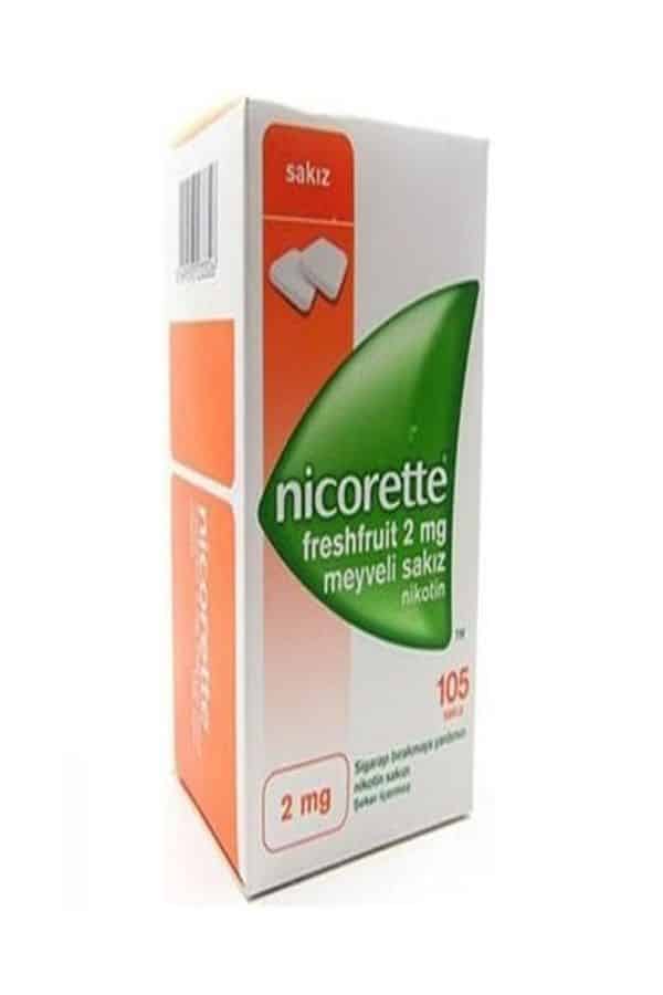 NICORETTE FRESHFRUIT 2 MG MEYVELI SAKIZ 105 TABLET 1 NICORETTE FRESHFRUIT 2 MG MEYVELI SAKIZ 105 TABLET 23786
