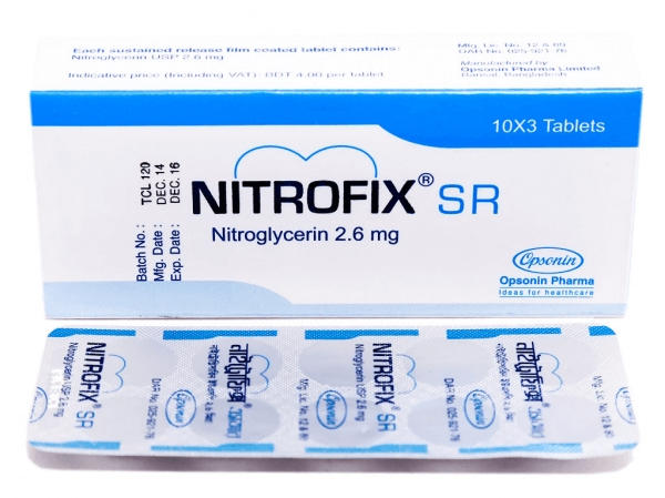 NITROFIX TM SR 10 MG 20 TABLET 32507