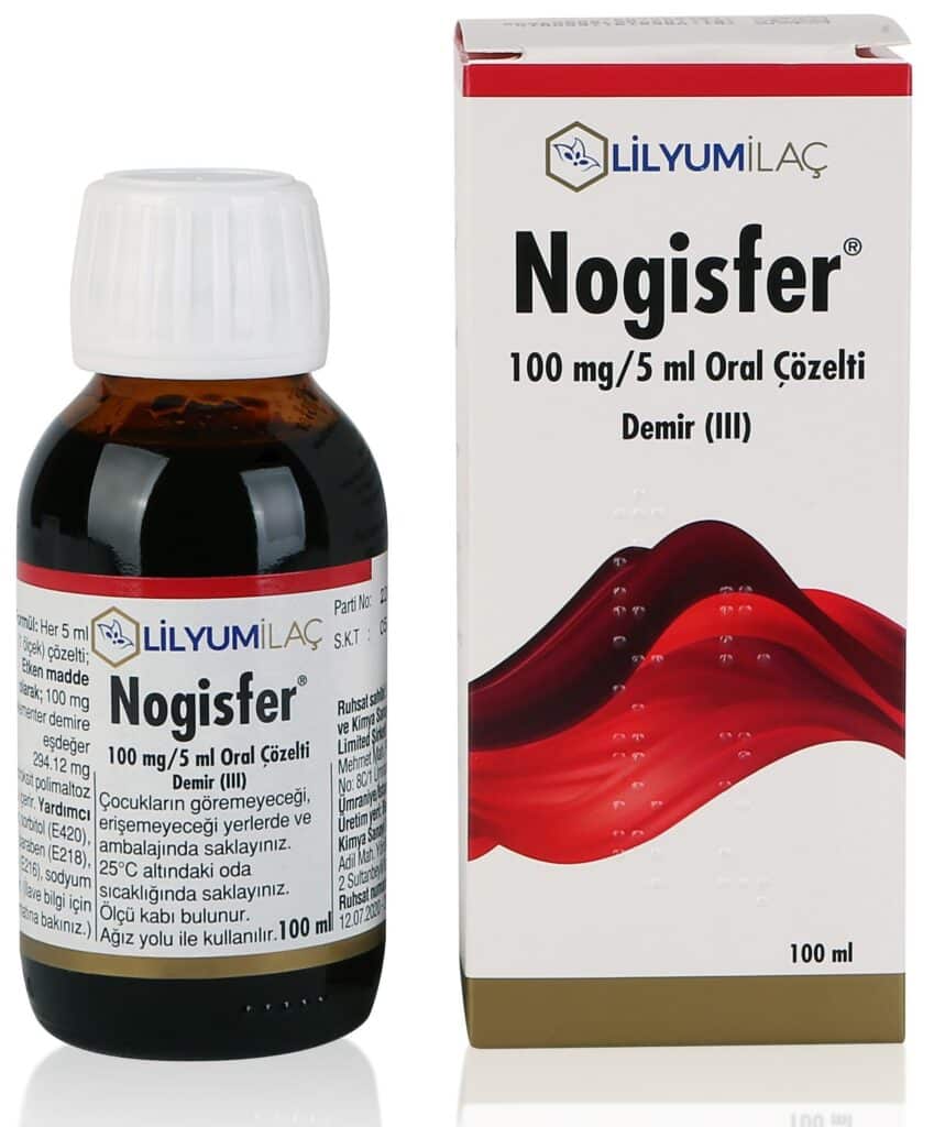 NOGISFER 100 MG/5 ML ORAL COZELTI, 100 ML (1 SISE) 1 NOGISFER 100 MG 5 ML ORAL COZELTI 100 ML 1 SISE 23827