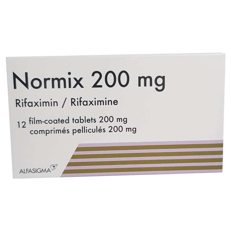 NORMIX 200 MG 12 FILM TABLET 1 NORMIX 200 MG 12 FILM TABLET 32569
