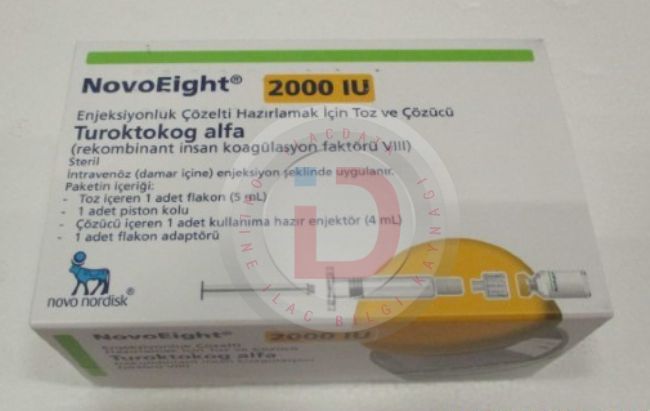 NOVOEIGHT 2000IU ENJEKSIYONLUK COZELTI HAZIRLAMAK ICIN TOZ VE COZUCU 23884