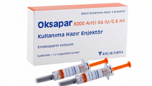 OKSAPAR 6000 ANTI-XA IU/0,6 ML ENJEKSIYONLUK COZELTI ICEREN KULLANIMA HAZIR ENJEKTOR (2 ENJEKTOR) 1 OKSAPAR 6000 ANTI XA IU 06 ML ENJEKSIYONLUK COZELTI ICEREN KULLANIMA HAZIR ENJEKTOR 2 ENJEKTOR 23964