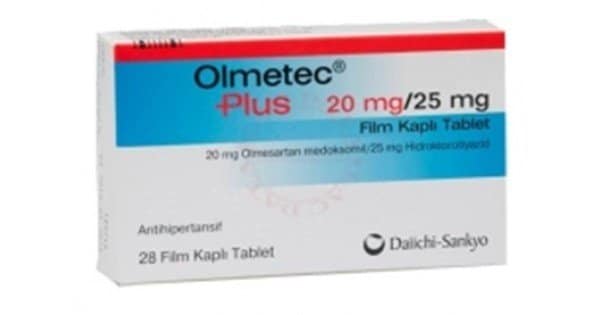 OLMETEC PLUS 20 MG/12,5 MG 28 FILM KAPLI TABLET 1 OLMETEC PLUS 20 MG 125 MG 28 FILM KAPLI TABLET 23991