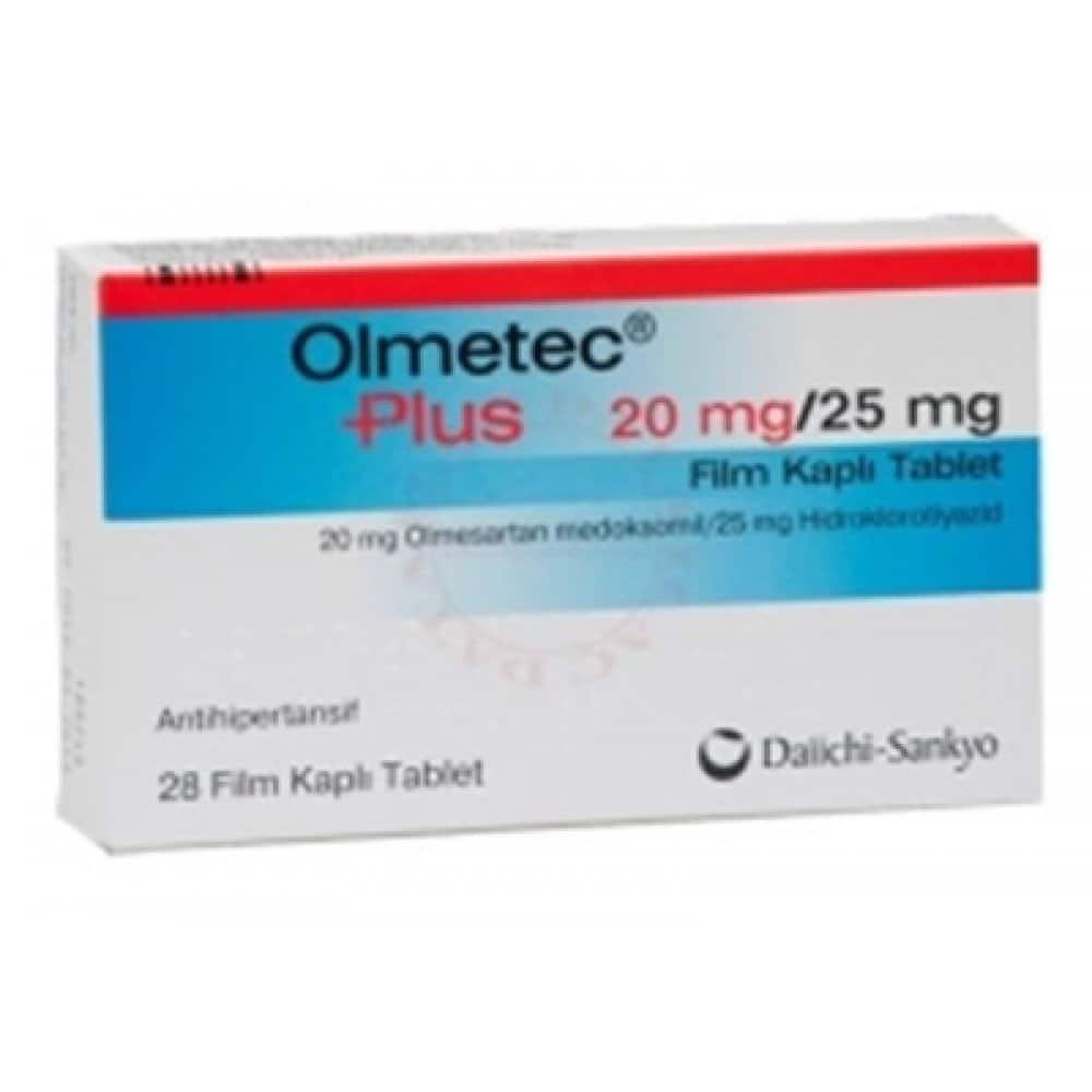 OLMETEC PLUS 20 MG/25 MG 28 FILM KAPLI TABLET 1 OLMETEC PLUS 20 MG 25 MG 28 FILM KAPLI TABLET 23992