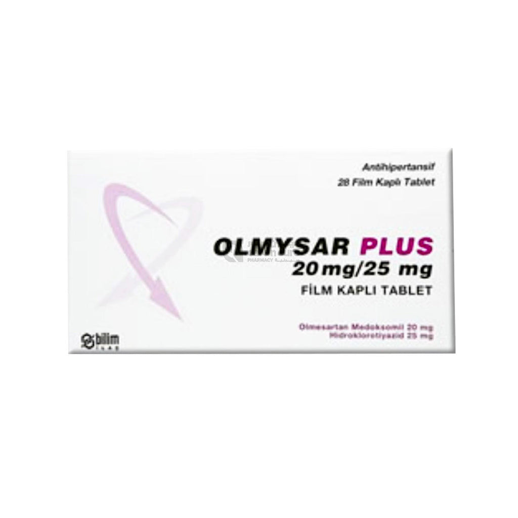 OLMYSAR PLUS 20 MG/25 MG 28 FILM KAPLI TABLET 1 OLMYSAR PLUS 20 MG 25 MG 28 FILM KAPLI TABLET 32805