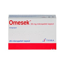 OMESEK 20 MG 28 MIKROPELLET KAPSUL 1 OMESEK 20 MG 28 MIKROPELLET KAPSUL 24010