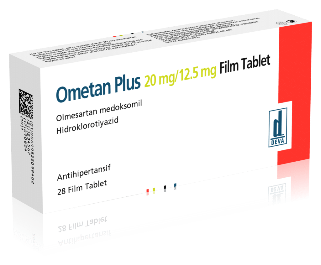 OMETAN PLUS 20 MG/12,5 MG 28 FILM KAPLI TABLET 1 OMETAN PLUS 20 MG 125 MG 28 FILM KAPLI TABLET 32833