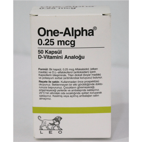 ONE-ALPHA 0,25 MCG 50 KAPSUL 1 ONE ALPHA 025 MCG 50 KAPSUL 32860