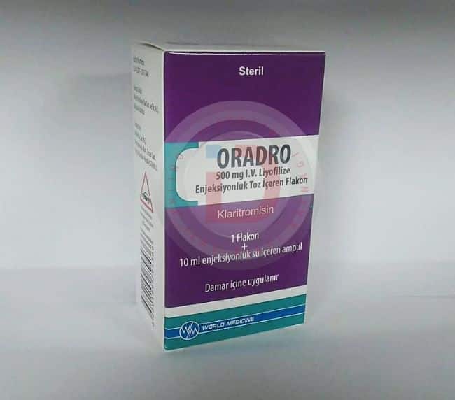 ORADRO 500 MG IV LIYOFILIZE ENJ. TOZ ICEREN (1 FLAKON+1 AMPUL) 1 ORADRO 500 MG IV LIYOFILIZE ENJ. TOZ ICEREN 1 FLAKON1 AMPUL 24060