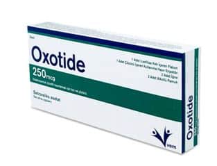 OXOTIDE 250 MCG ENJEKSIYONLUK COZELTI HAZIRLAMAK ICIN TOZ VE COZUCU (1 FLAKON+1 COZUCU) 1 OXOTIDE 250 MCG ENJEKSIYONLUK COZELTI HAZIRLAMAK ICIN TOZ VE COZUCU 1 FLAKON1 COZUCU 24122