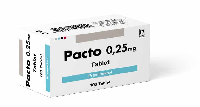 PACTO 0,25 MG 100 TABLET 1 PACTO 025 MG 100 TABLET 24134