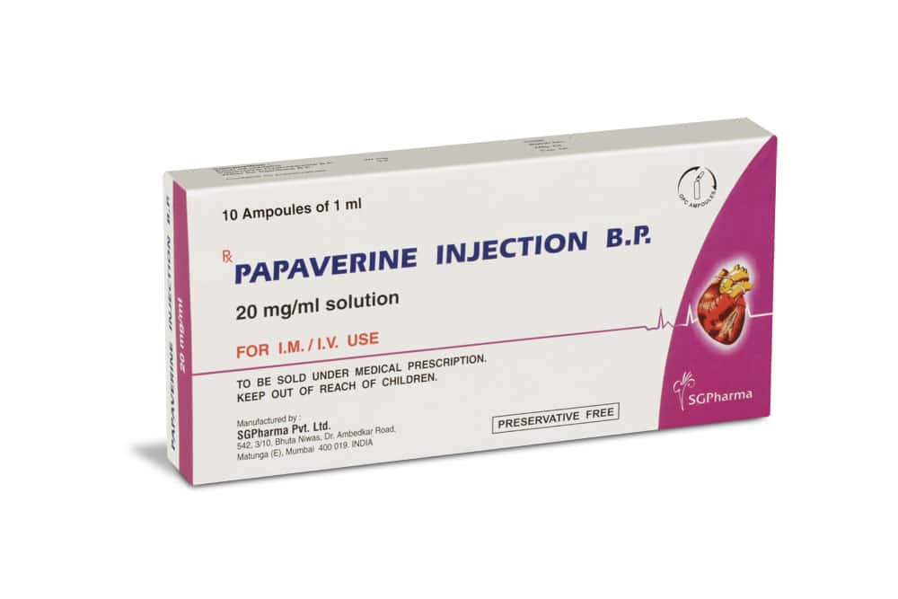 PAPAVERINE HCL 60 MG 20 TABLET 1 PAPAVERINE HCL 60 MG 20 TABLET 33150