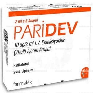 PARIDEV 10 MCG/2 ML IV ENJEKSIYONLUK COZELTI ICEREN AMPUL 2 ML 5 AMPUL 1 PARIDEV 10 MCG 2 ML IV ENJEKSIYONLUK COZELTI ICEREN AMPUL 2 ML 5 AMPUL 24203