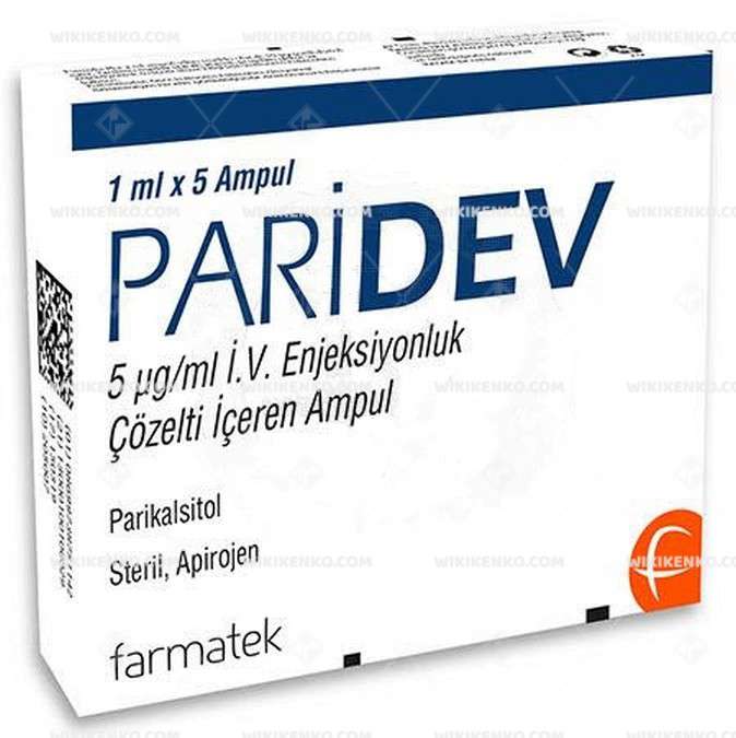 PARIDEV 5 MCG/ML IV ENJEKSIYONLUK COZELTI ICEREN AMPUL 1 ML 5 AMPUL 1 PARIDEV 5 MCG ML IV ENJEKSIYONLUK COZELTI ICEREN AMPUL 1 ML 5 AMPUL 24204