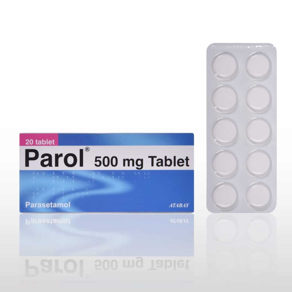 PAROL 500 MG 20 TABLET 1 PAROL 500 MG 20 TABLET 24235