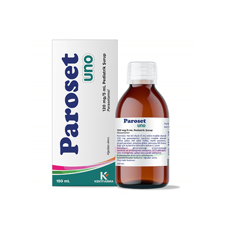 PAROSET UNO 120 MG/5 ML PEDIATRIK SURUP (150 ML) 1 PAROSET UNO 120 MG 5 ML PEDIATRIK SURUP 150 ML 24238