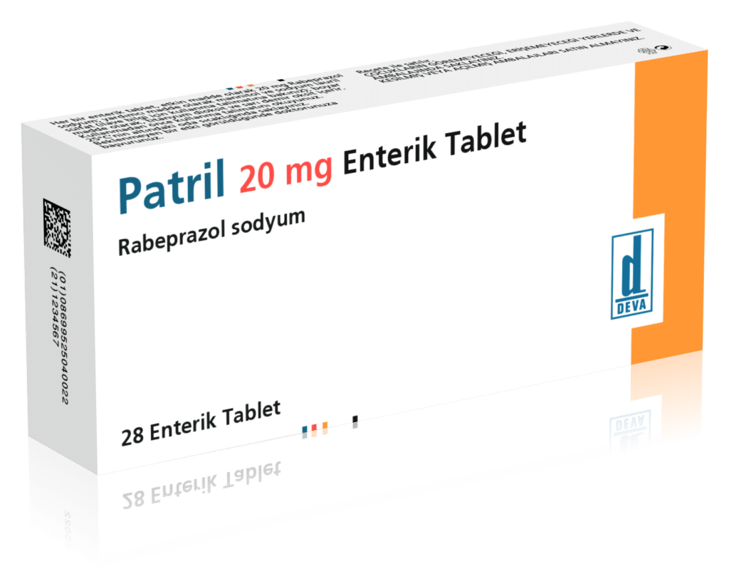 PATRIL 20 MG ENTERIK TABLET (28 ENTERIK TABLET) 1 PATRIL 20 MG ENTERIK TABLET 28 ENTERIK TABLET 24245