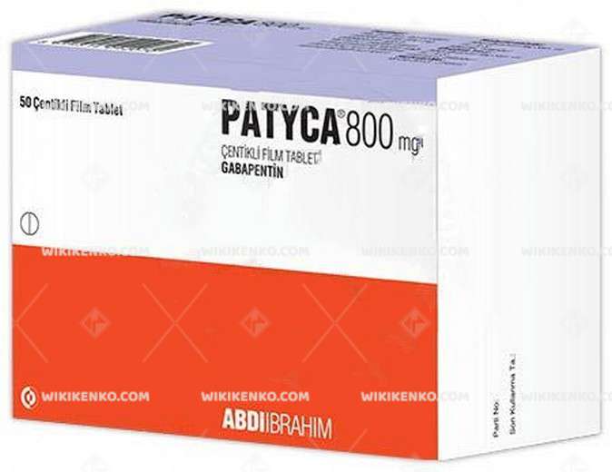 PATYCA 800 MG 50 CENTIKLI FILM TABLET 1 PATYCA 800 MG 50 CENTIKLI FILM TABLET 33194