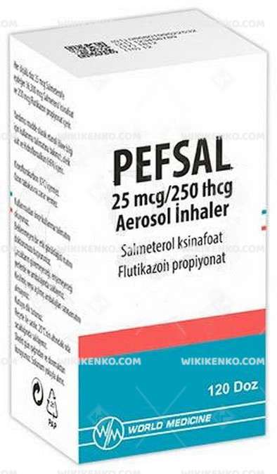 PEFSAL 25 MCG/ 250 MCG AEROSOL INHALER 120 DOZ 1 PEFSAL 25 MCG 250 MCG AEROSOL INHALER 120 DOZ 33253