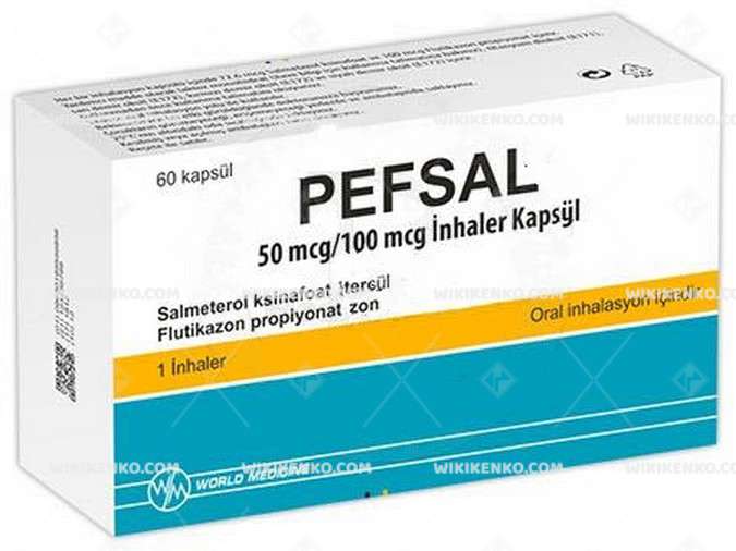 PEFSAL 50 MCG/ 100 MCG INHALER 60 KAPSUL 1 PEFSAL 50 MCG 100 MCG INHALER 60 KAPSUL 33254