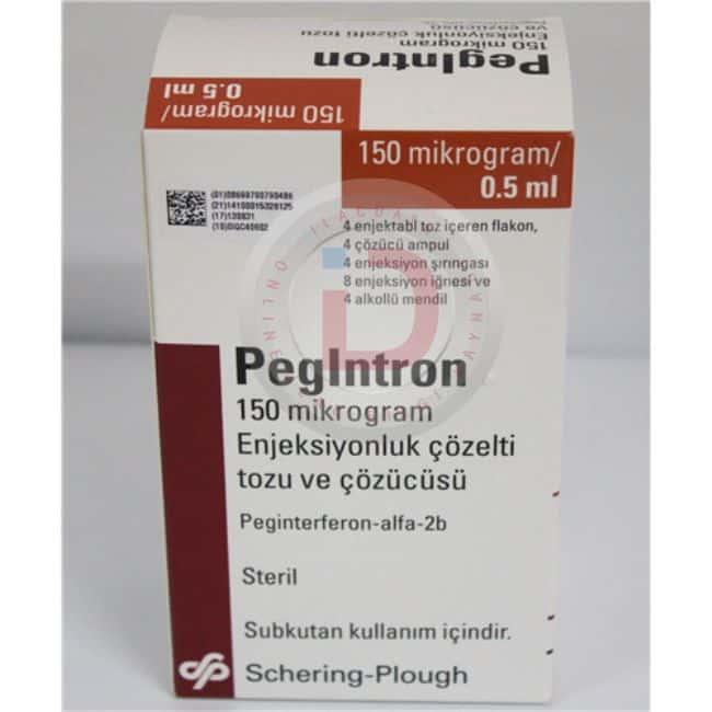 PEGINTRON 150 MCG ENJEKSIYONLUK COZELTI TOZU VE COZUCUSU 4 FLAKON 1 PEGINTRON 150 MCG ENJEKSIYONLUK COZELTI TOZU VE COZUCUSU 4 FLAKON 33265