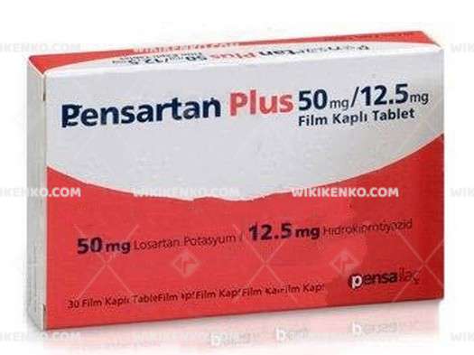 PENSARTAN 50 MG/12,5 MG 30 FILM KAPLI TABLET 1 PENSARTAN 50 MG 125 MG 30 FILM KAPLI TABLET 33303
