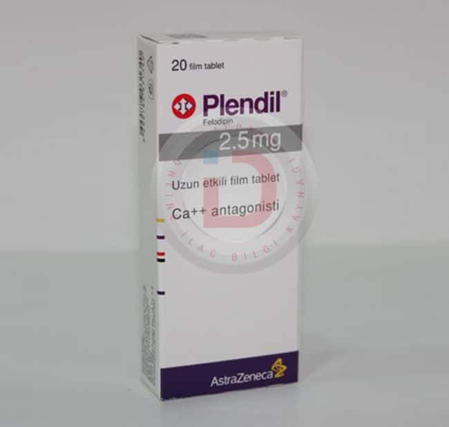 PLENDIL 2,5 MG UZUN ETKILI 20 FILM TABLET 1 PLENDIL 25 MG UZUN ETKILI 20 FILM TABLET 24478