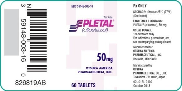 PLETAL 50 MG 60 TABLET 1 PLETAL 50 MG 60 TABLET 33491