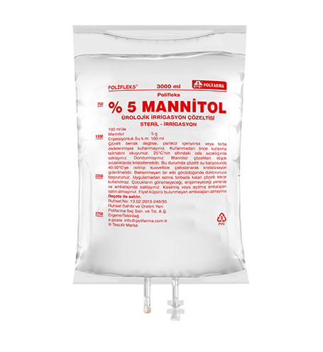POLIFLEKS %5 MANNITOL UROLOJIK IRRIGASYON COZELTISI 3000 ML SETSIZ 1 POLIFLEKS 5 MANNITOL UROLOJIK IRRIGASYON COZELTISI 3000 ML SETSIZ 24605