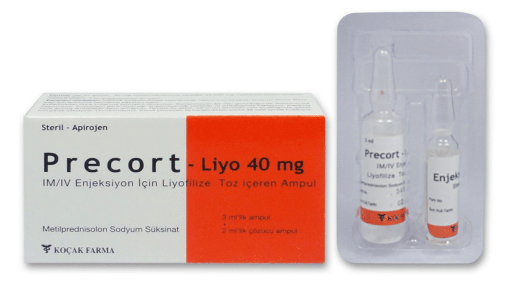 PRECORT-LIYO 250 MG IM/IV ENJEKSIYON ICIN LIYOFILIZE TOZ ICEREN AMPUL 1 PRECORT LIYO 250 MG IM IV ENJEKSIYON ICIN LIYOFILIZE TOZ ICEREN AMPUL 24730