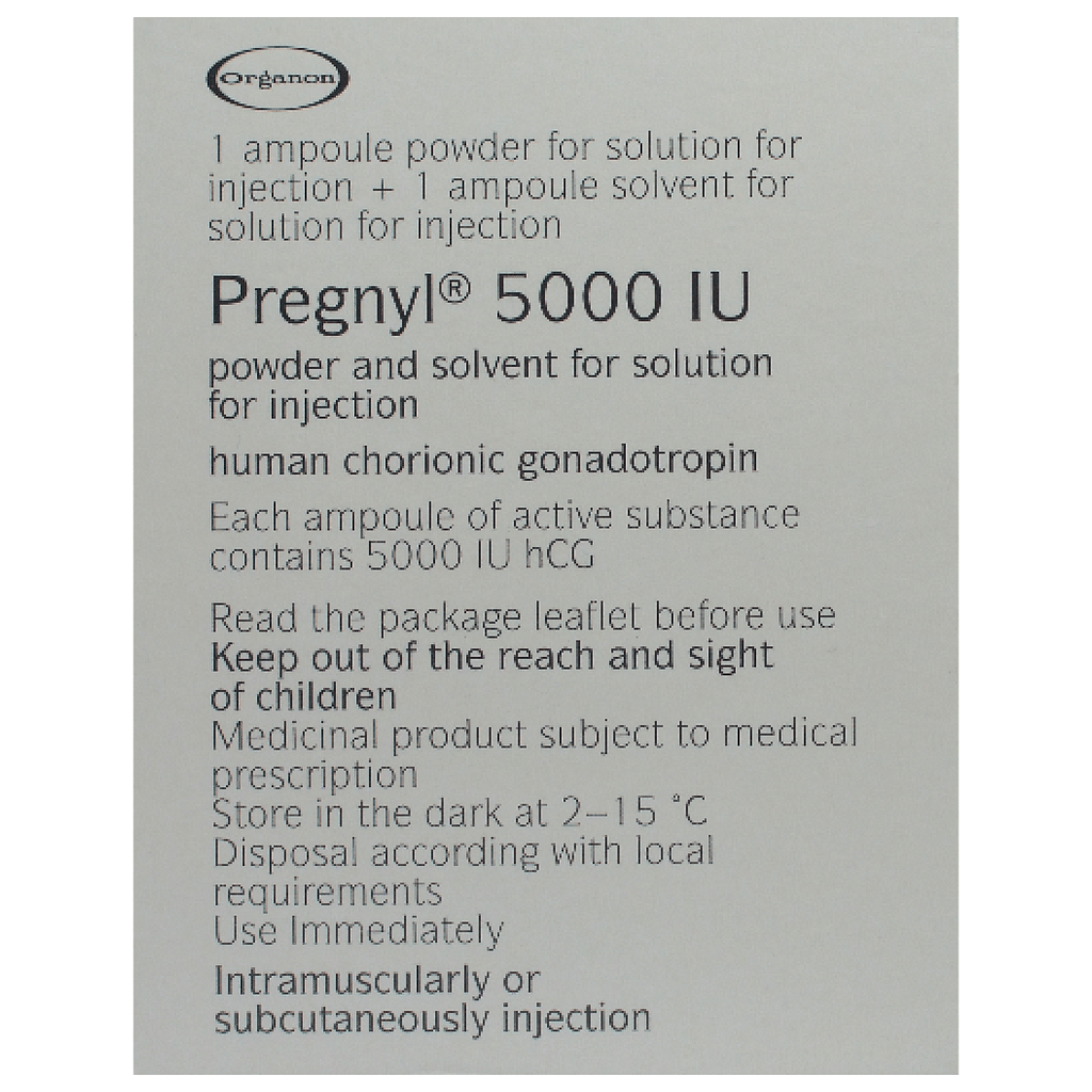 PREGNYL 5000 IU 1 AMPUL 1 PREGNYL 5000 IU 1 AMPUL 33564