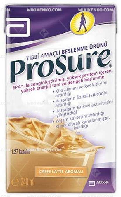 PROSURE CAFFE LATTE AROMALI 240 ML 1 PROSURE CAFFE LATTE AROMALI 240 ML 33705