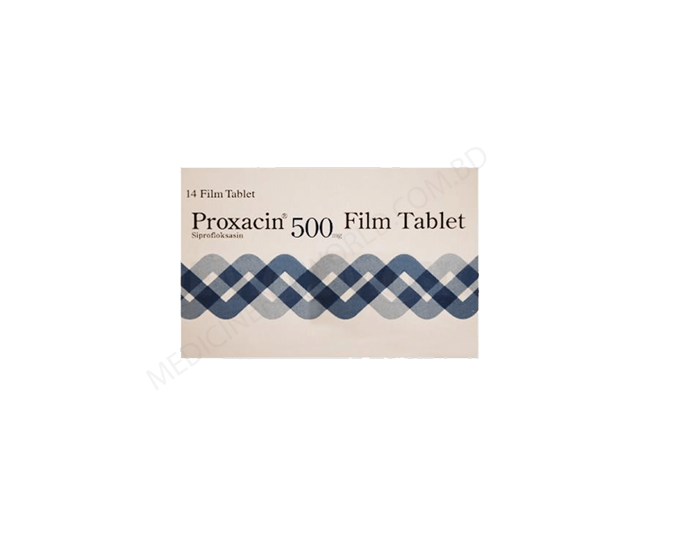 PROXACIN 500 MG 14 FILM TABLET 1 PROXACIN 500 MG 14 FILM TABLET 33727