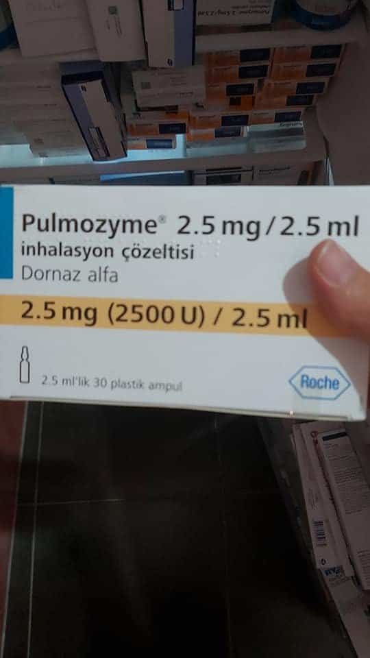 PULMOZYME 2,5 MG 30 AMPUL 1 PULMOZYME 25 MG 30 AMPUL 24865