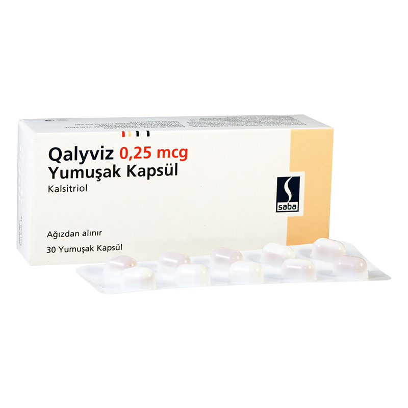 QALYVIZ 0,25 MCG YUMUSAK KAPSUL 1 QALYVIZ 025 MCG YUMUSAK KAPSUL 24874