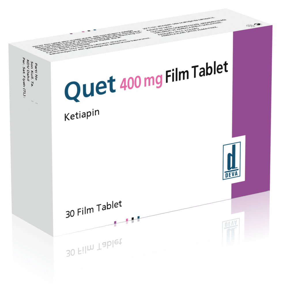 QUET 400 MG 30 FILM TABLET 1 QUET 400 MG 30 FILM TABLET 24891